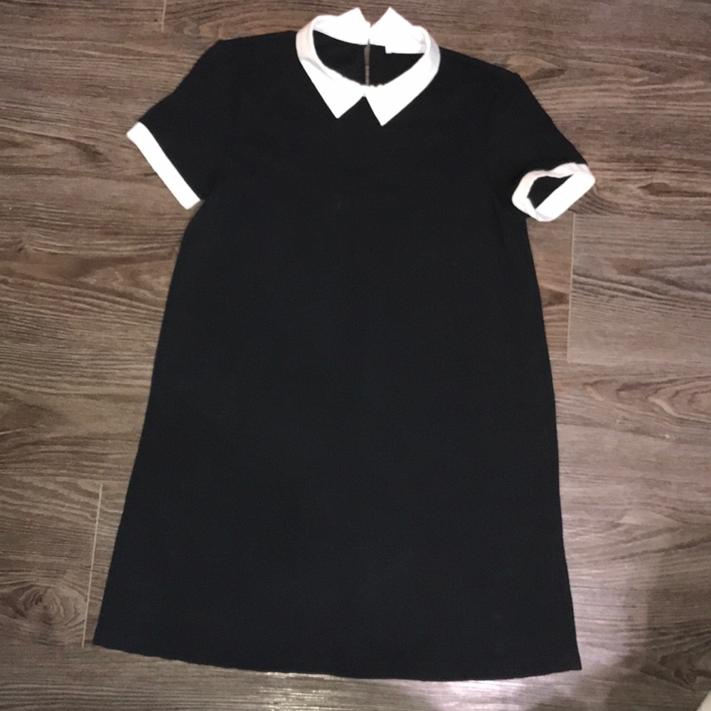 Small black with white collar dress from Zara